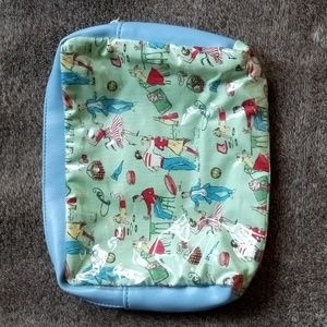 Atenti fifties pastimes zippered pouch for needlework, etc